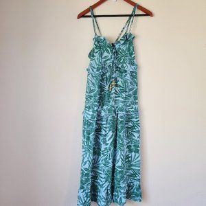 Sofia Jeans by Sofia Vergara, Tank Dress, M, Gren Blueish Color, Floral, Rayon